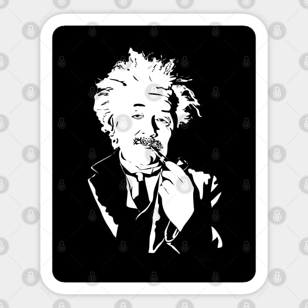 Einstein Sticker by Bansley